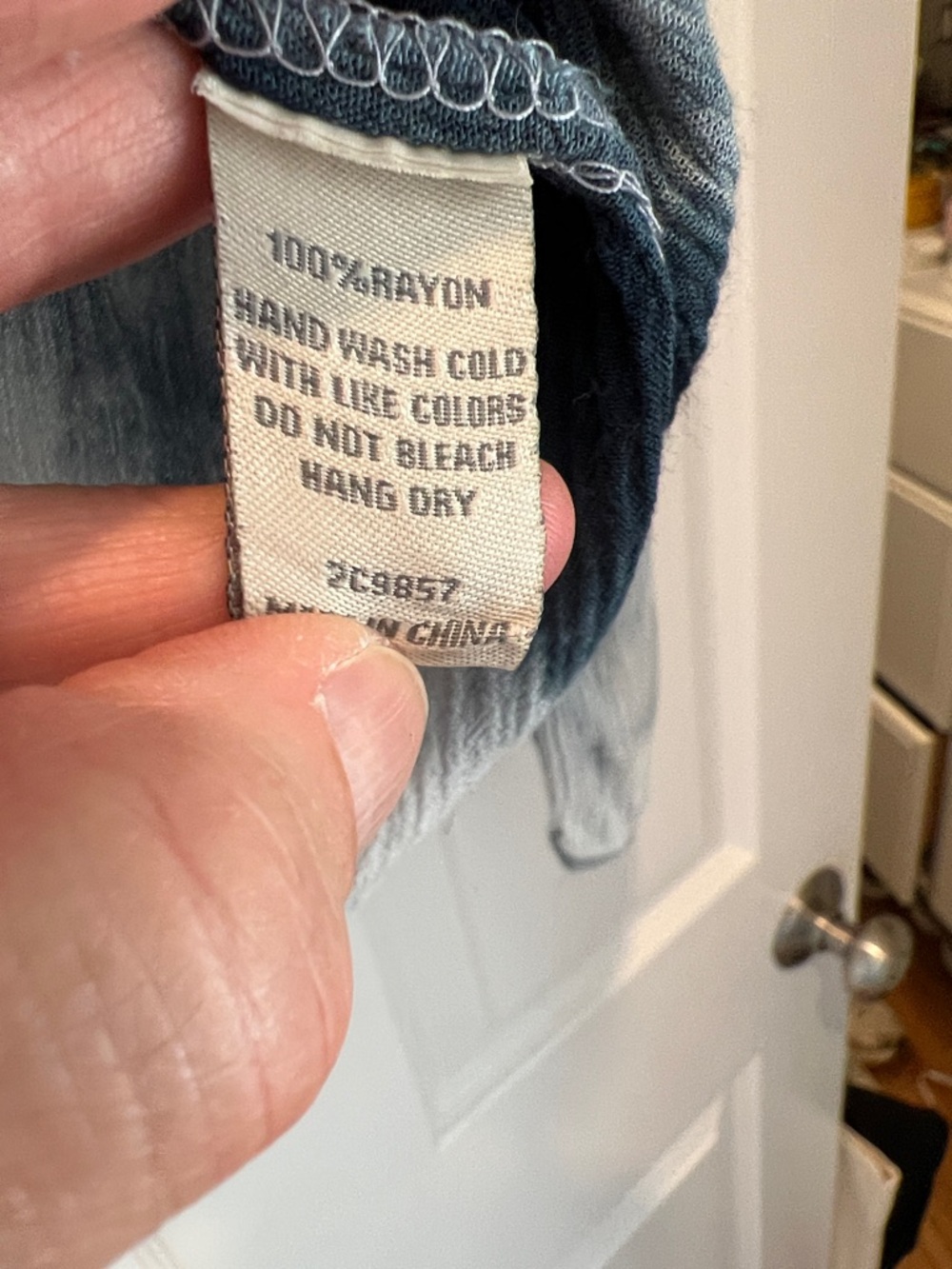 Swell Blue, Black & White Tie-Dye Surplice Blouse - Picture 4 of 7